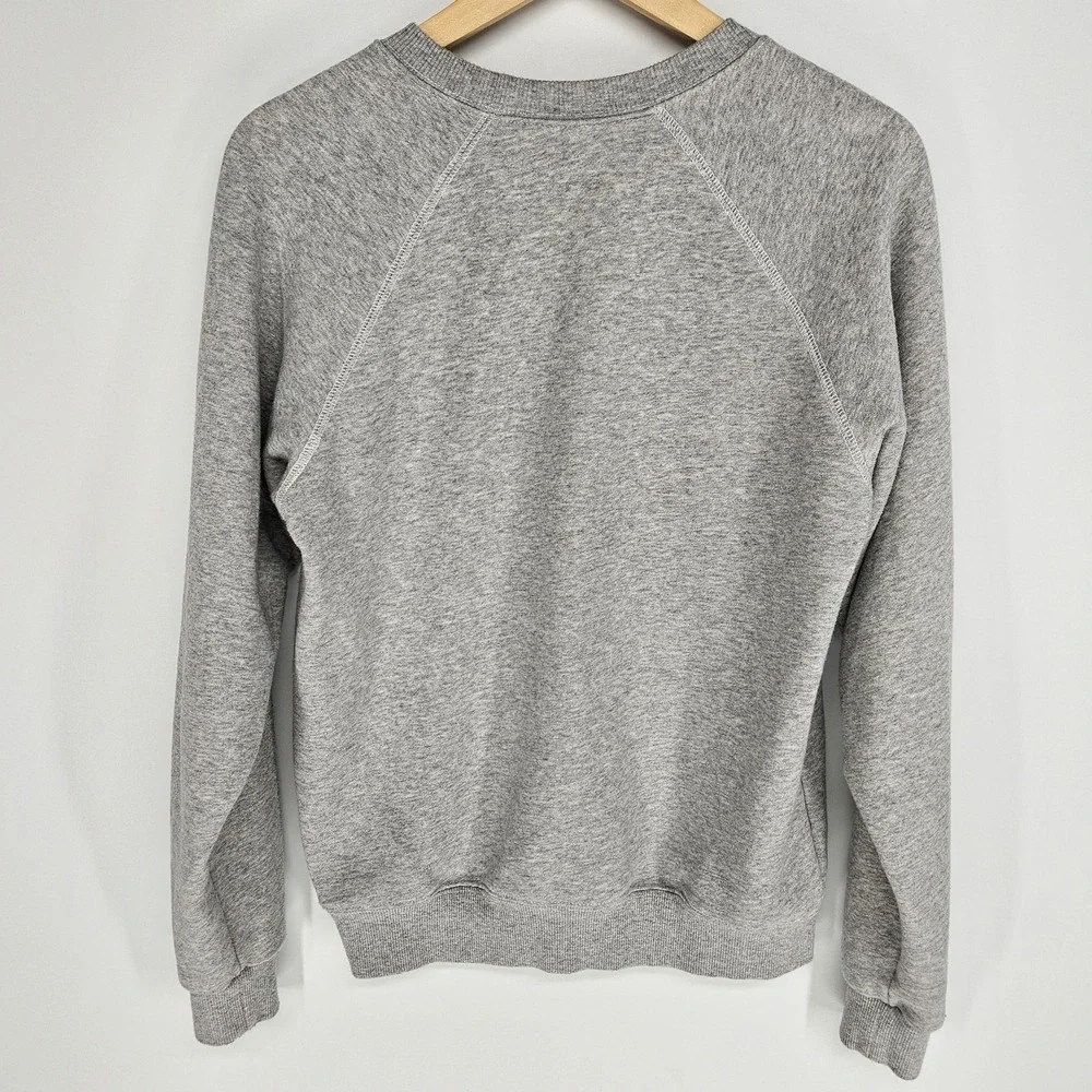 Disneyland Gray Mickey Crewneck Sweater Pullover Womens Small Medium Vtg Vintage